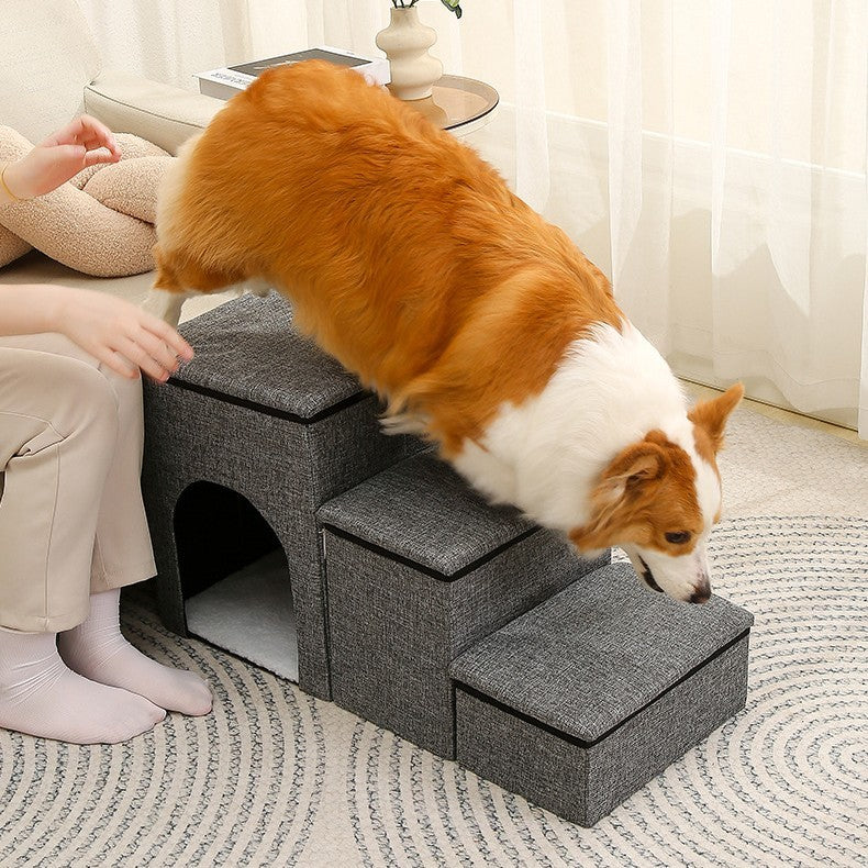 Pet Ladder Steps With Cubby Space Interchangeable