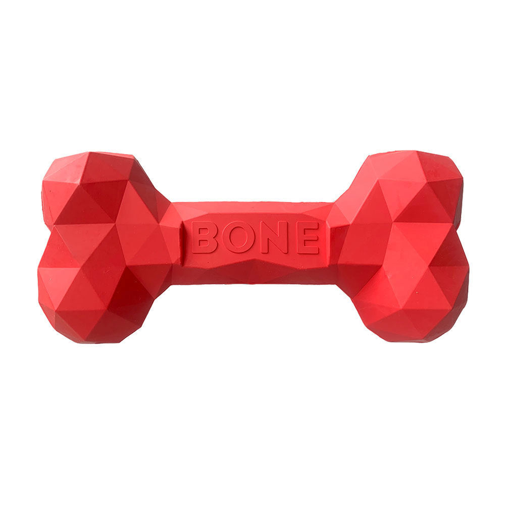 Pet Teeth Grinding Bite Resistant Rubber Bone Toy