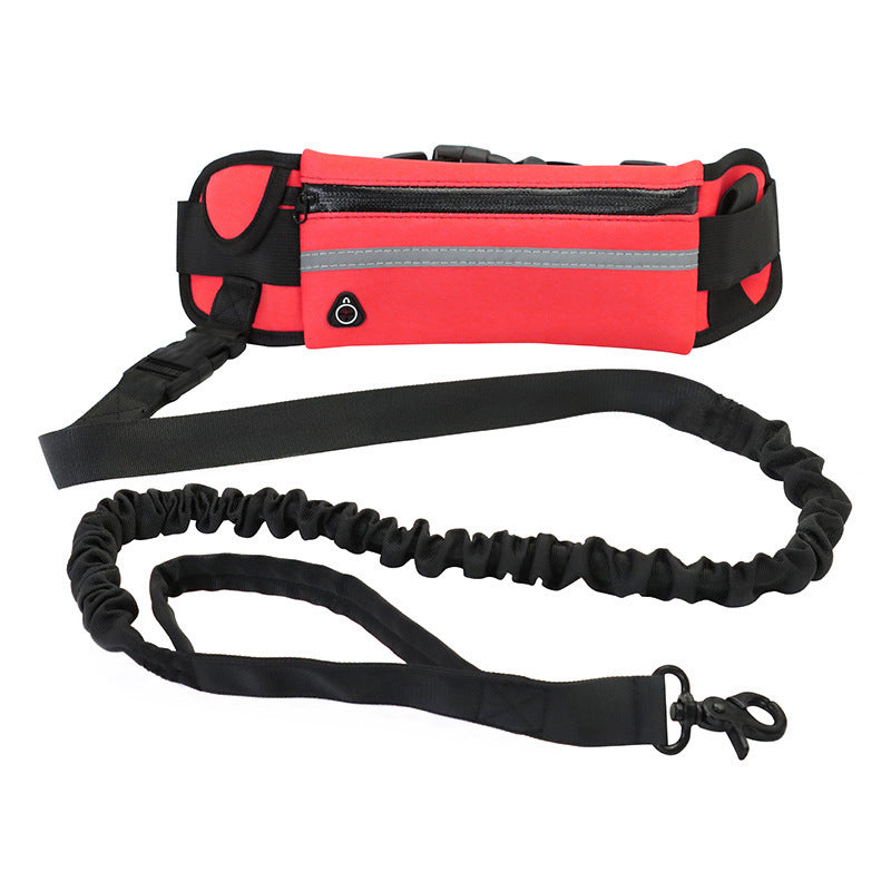 Hands Free Dog Leash & Training Belt w/Accessories