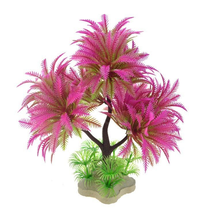 Fish Tank Landscape Artificial Water Grass Tree