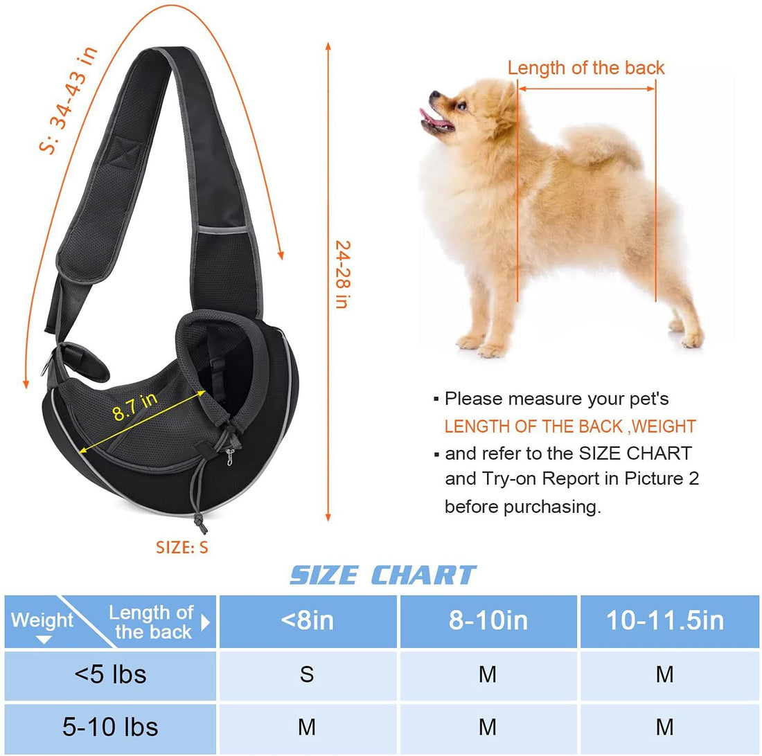 Pets Crossbody Carry Bag For Outdoors