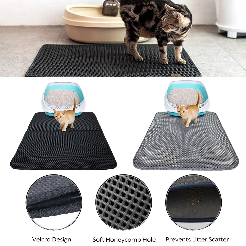 Double Layer Cat Litter Trapping Pads